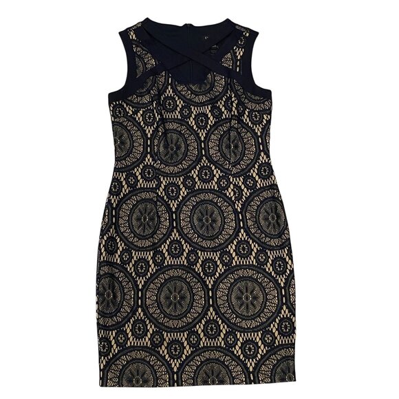 En Focus Studio Womens Geometric Pattern Dress Size 8 - Picture 1 of 4